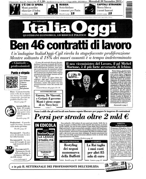 Italia oggi : quotidiano di economia finanza e politica